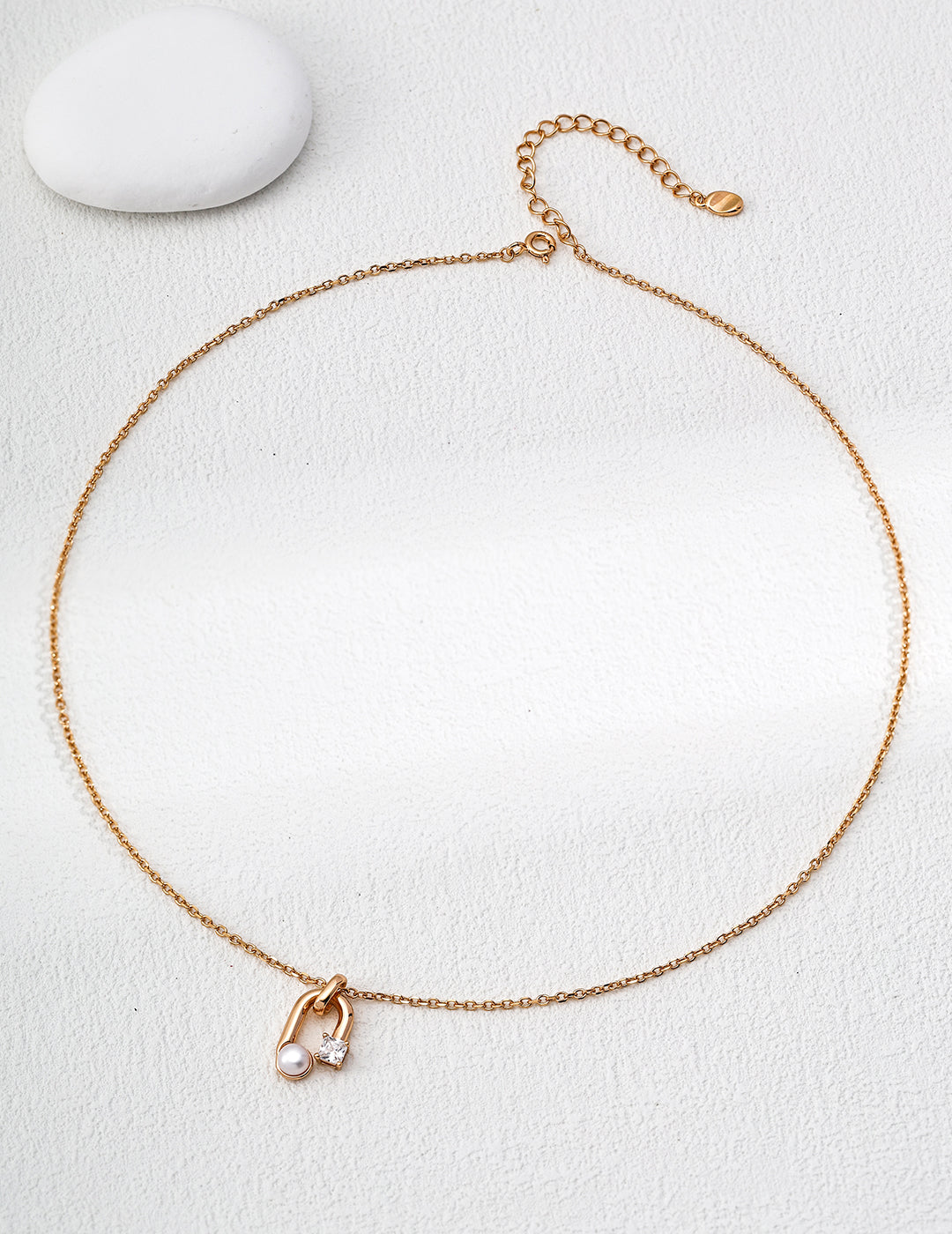 18K Gold Pearl Pendant Necklace