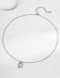 925 Sliver Pearl Pendant Necklace