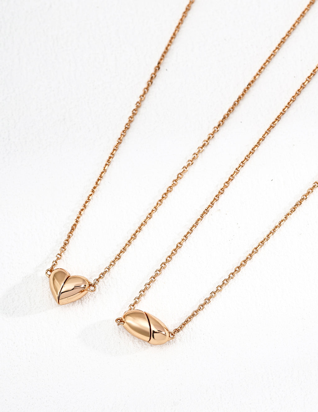 18K Gold Heart Pendant Necklace