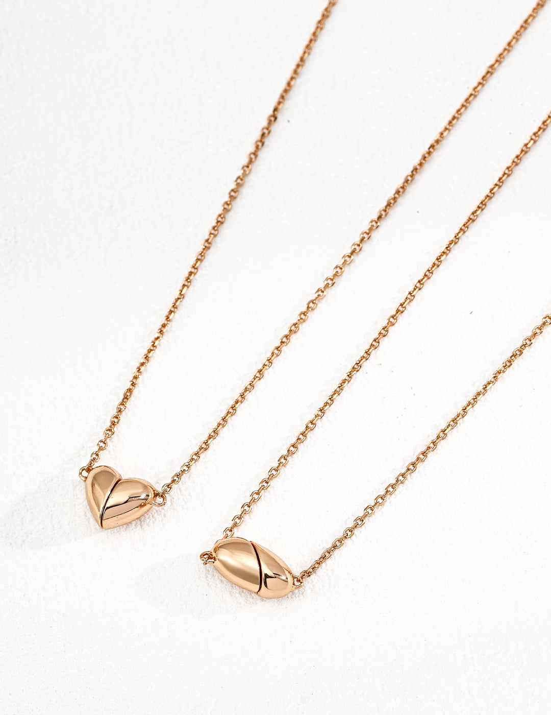 18K Gold Heart Pendant Necklace