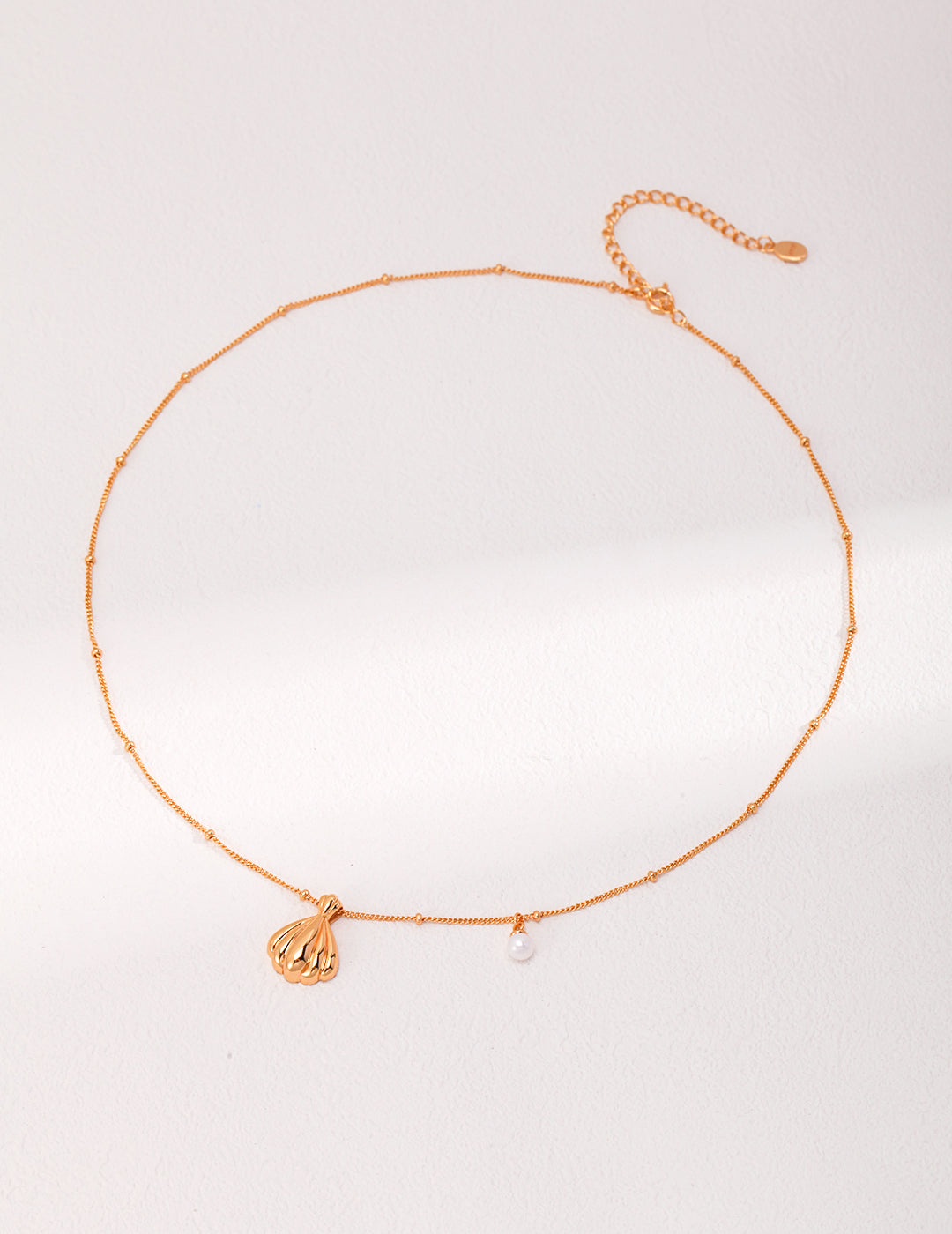 18K Gold Shell Necklace